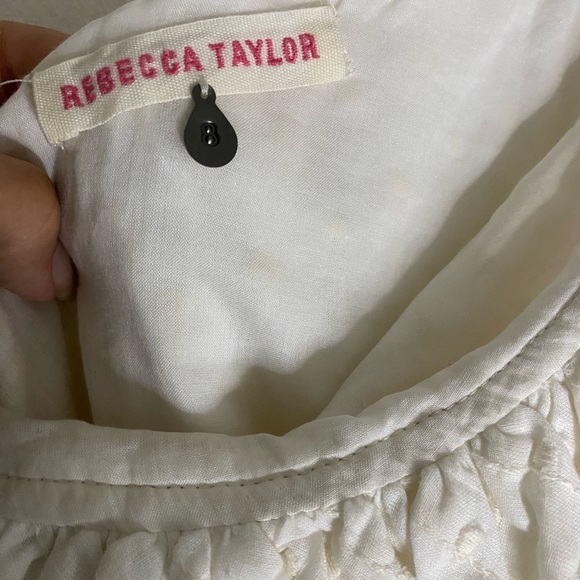 Rebecca Taylor White dress Asymmetrical Ruffled Sundress mini - Picture 10 of 13